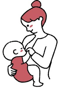 母乳を吸う赤ちゃん